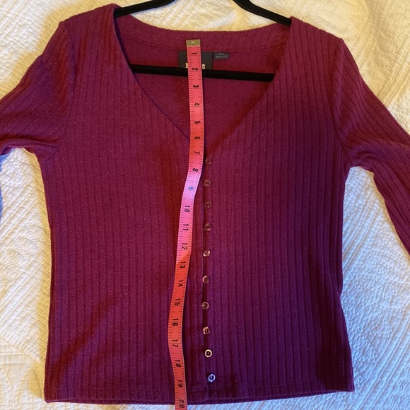 MAEVE by Anthropologie Knit Purple Cardigan - Picture 10 of 12